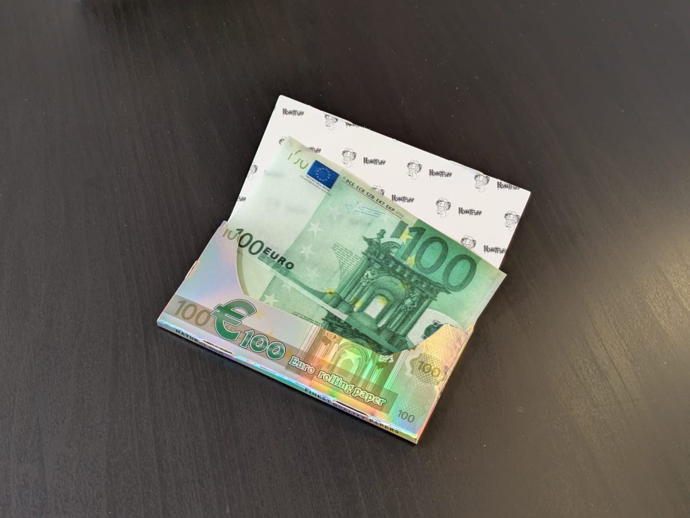 100€ Design Longpapers – geöffnetes Booklet